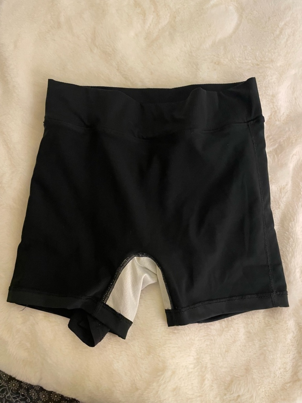 Nike Women’s Black Athletic Layered Running Shorts with Swoosh XS NWOT Pockets - Picture 10 of 16
